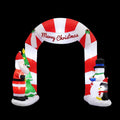 Jingle Jollys Christmas Inflatable Archwary Santa 3M Illuminated