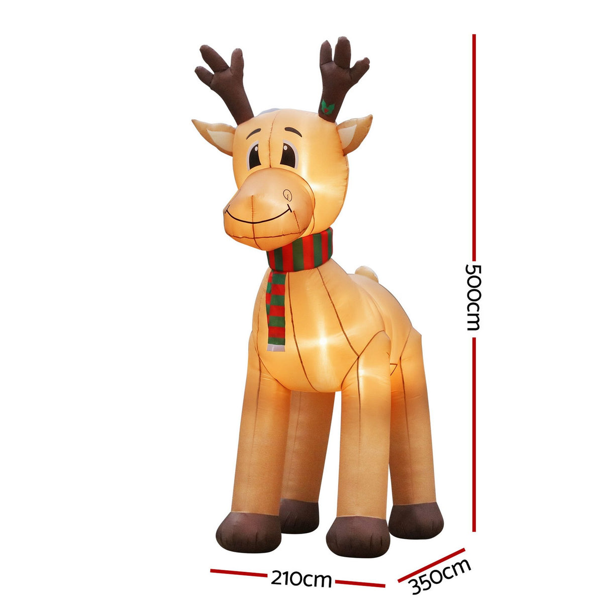 Jingle Jollys Christmas Inflatable Reindeer 5M Illuminated