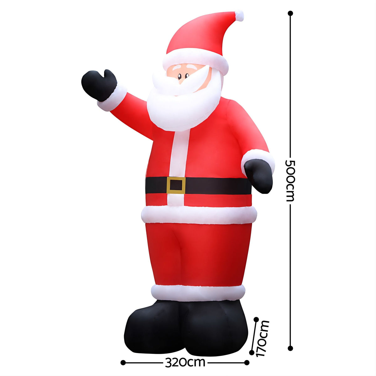 Jingle Jollys Christmas Inflatable Santa 5M Illuminated