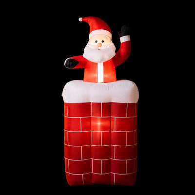 Jingle Jollys Christmas Inflatable Santa Pop Up 1.8M Illuminated