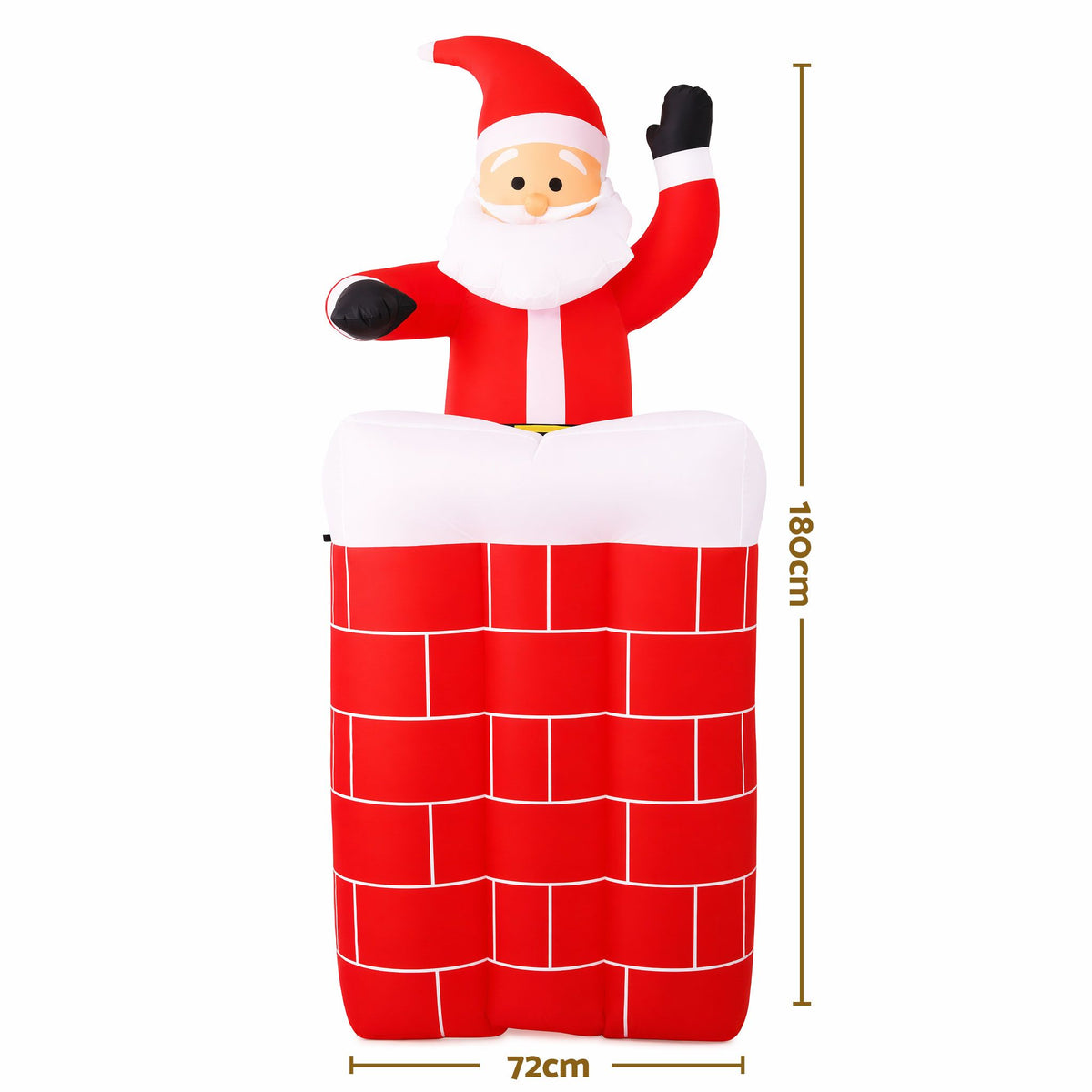Jingle Jollys Christmas Inflatable Santa Pop Up 1.8M Illuminated