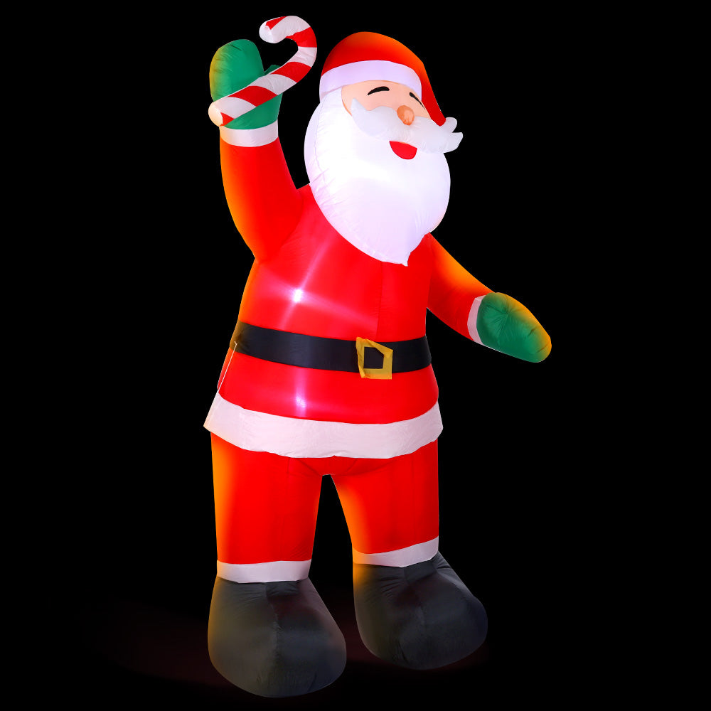 Jingle Jollys Christmas Inflatable Santa 3M Illuminated