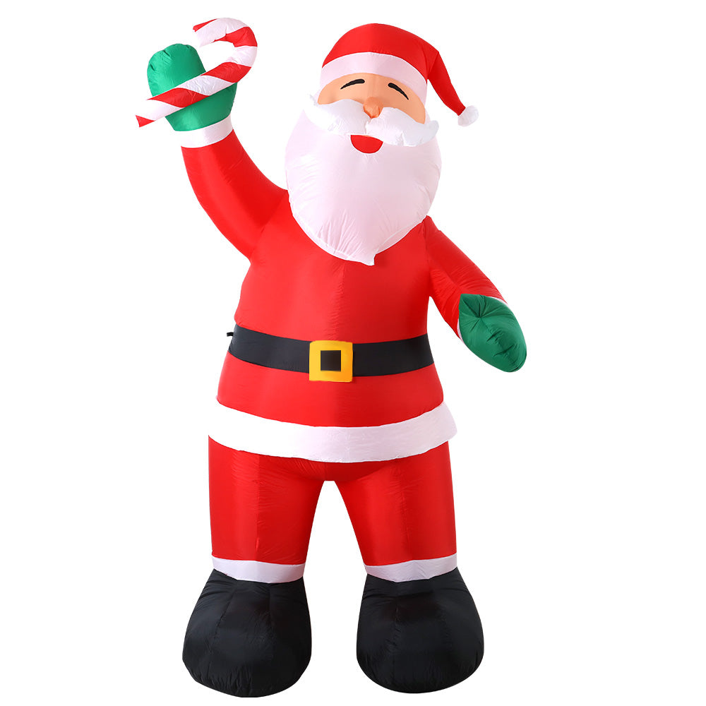 Jingle Jollys Christmas Inflatable Santa 3M Illuminated