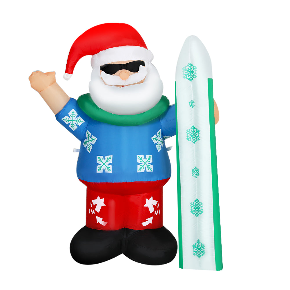 Jingle Jollys Christmas Inflatable Santa 1.6M Illuminated