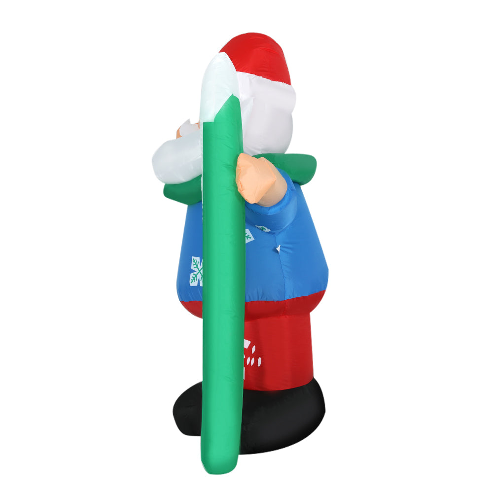 Jingle Jollys Christmas Inflatable Santa 1.6M Illuminated