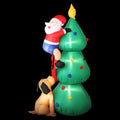 Jingle Jollys Christmas Inflatable Santa Tree 1.8M Illuminated