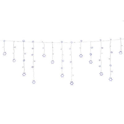 Jingle Jollys 6 m Solar Icicle Lights, 160 LED Cold White