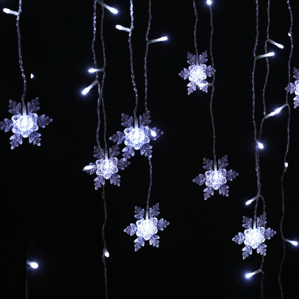 Jingle Jollys 6M Christmas Icicle Lights String Light 160 LED Solar