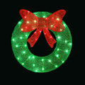 Jingle Jollys Christmas Lighted Wreath Solar Powered Indoor Outdoor