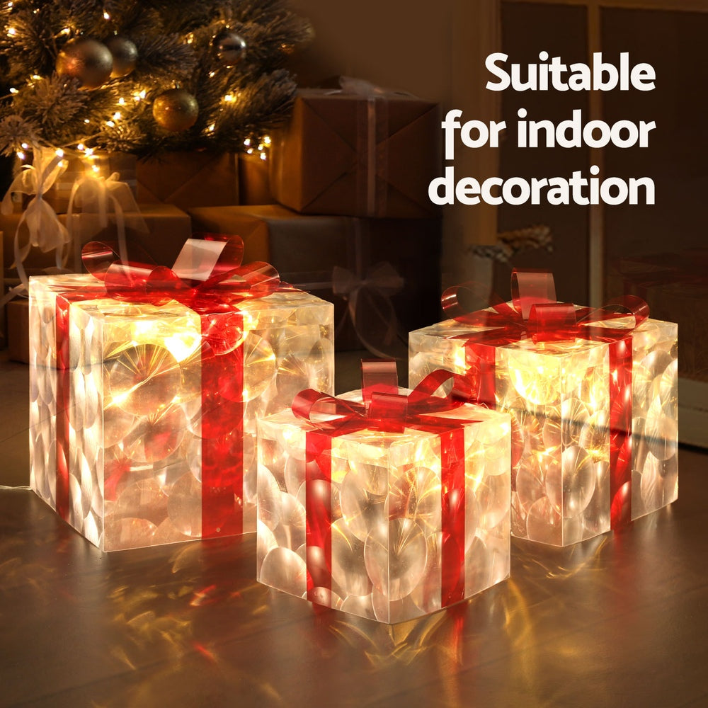 Jingle Jollys Christmas Lights 70 LED Fairy Light Gift Box 3pcs