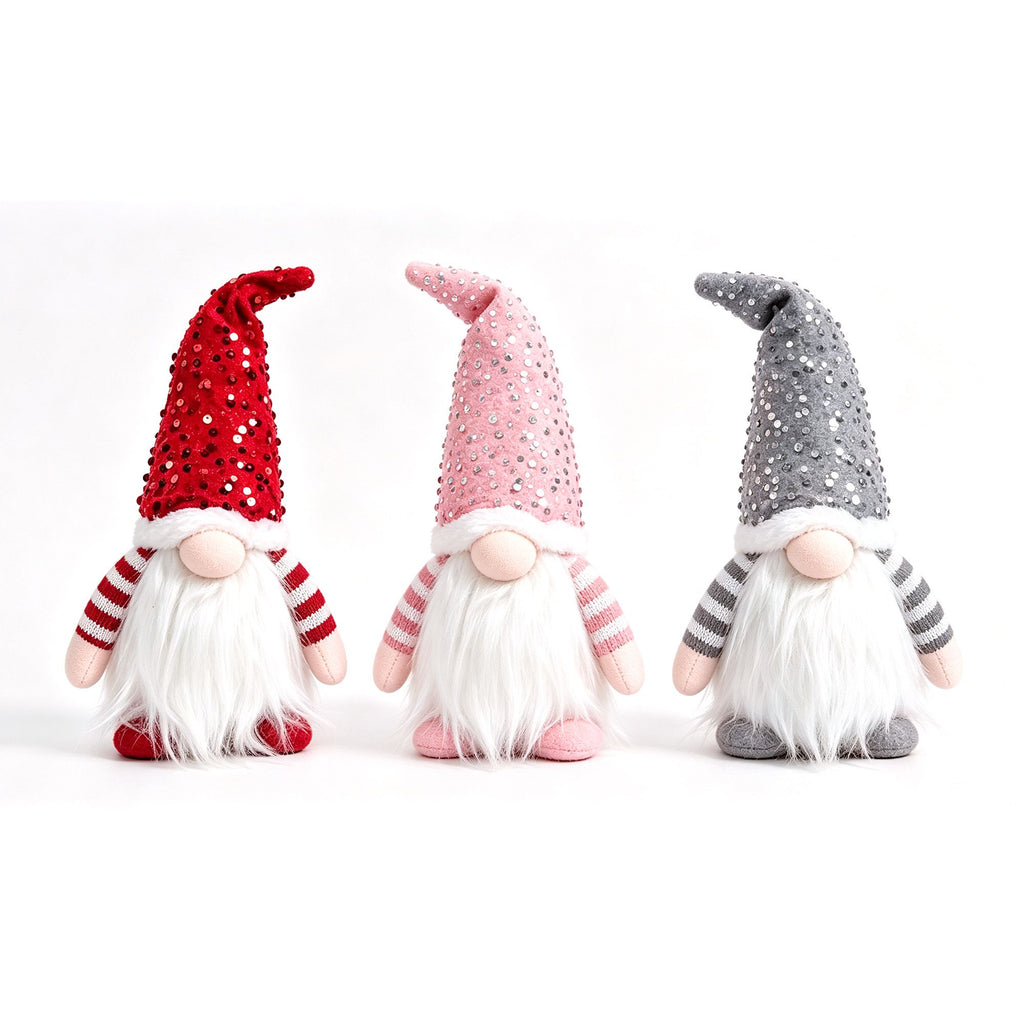 Jingle Jollys Christmas Gnomes Light Up Christmas Decorations Plush