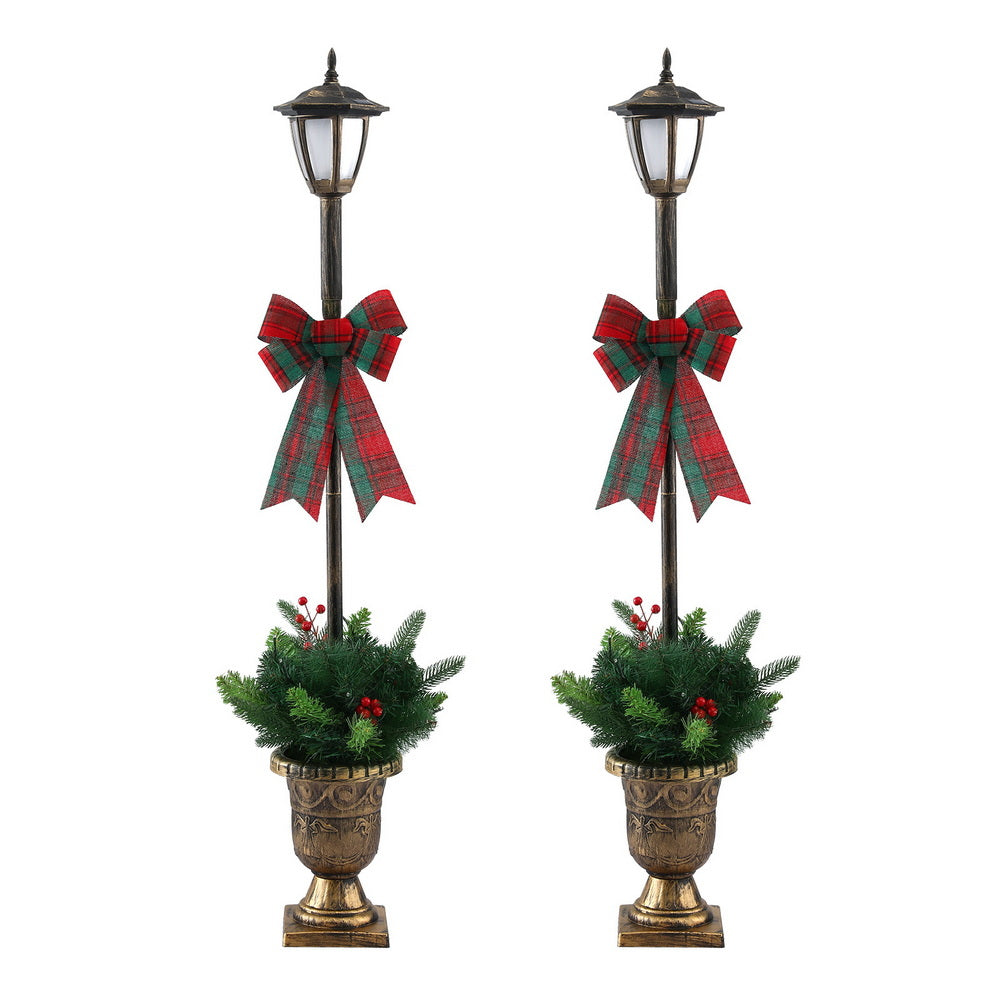 Jingle Jollys Christmas Lights 125cm Lamp Post 50 LED Fairy Light