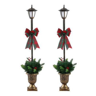 Jingle Jollys Christmas Lights 125cm Lamp Post 50 LED Fairy Light