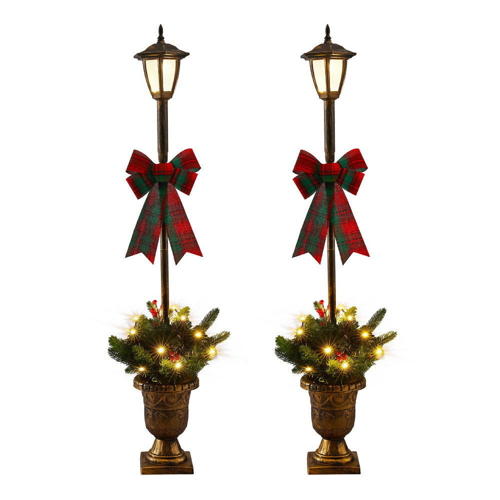 Jingle Jollys Christmas Lights 125cm Lamp Post 50 LED Fairy Light