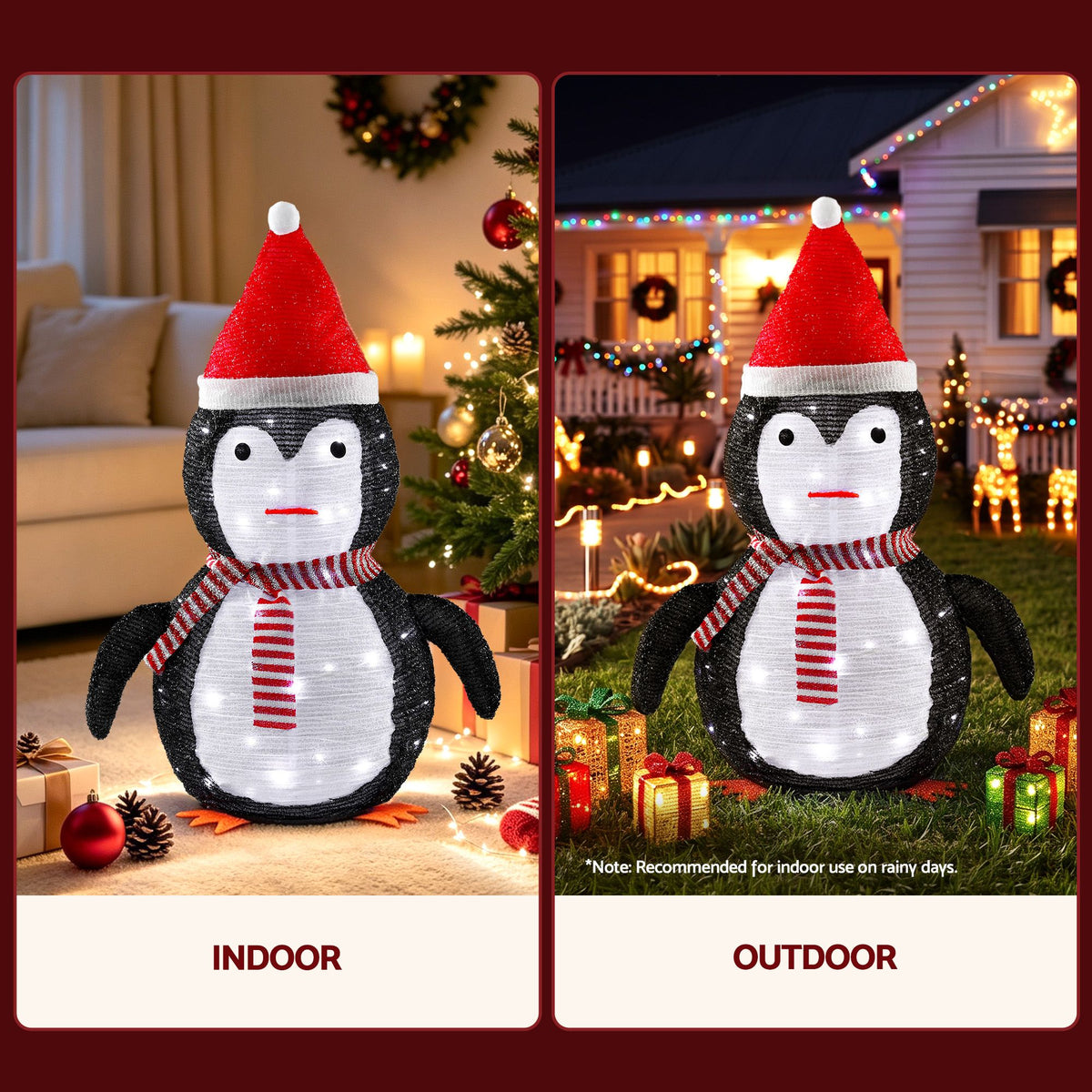 Jingle Jollys Christmas Penguin Light LED Christmas Decoration Pop Up