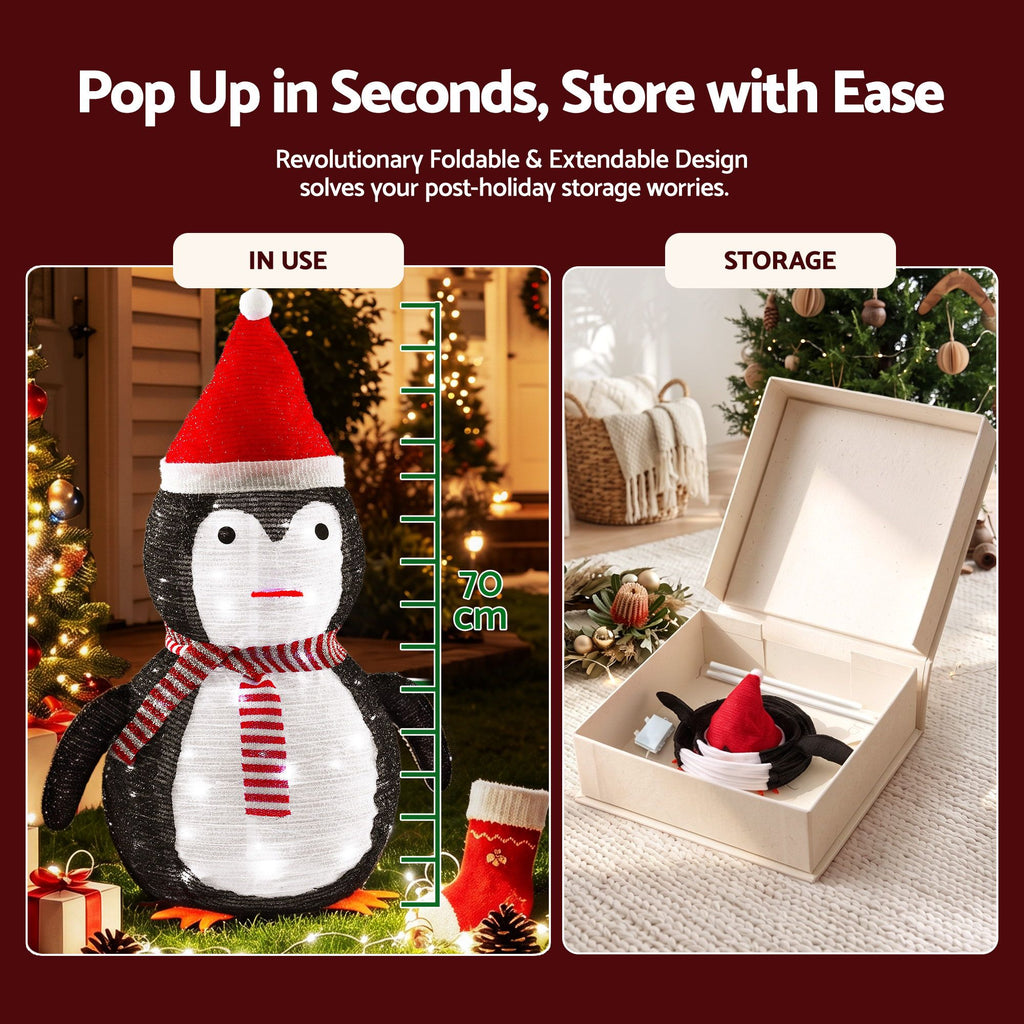 Jingle Jollys Christmas Penguin Light LED Christmas Decoration Pop Up
