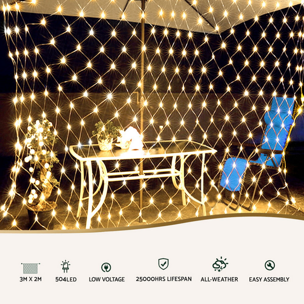 Jingle Jollys Christmas Lights 3Mx2M Net String Light Decorations