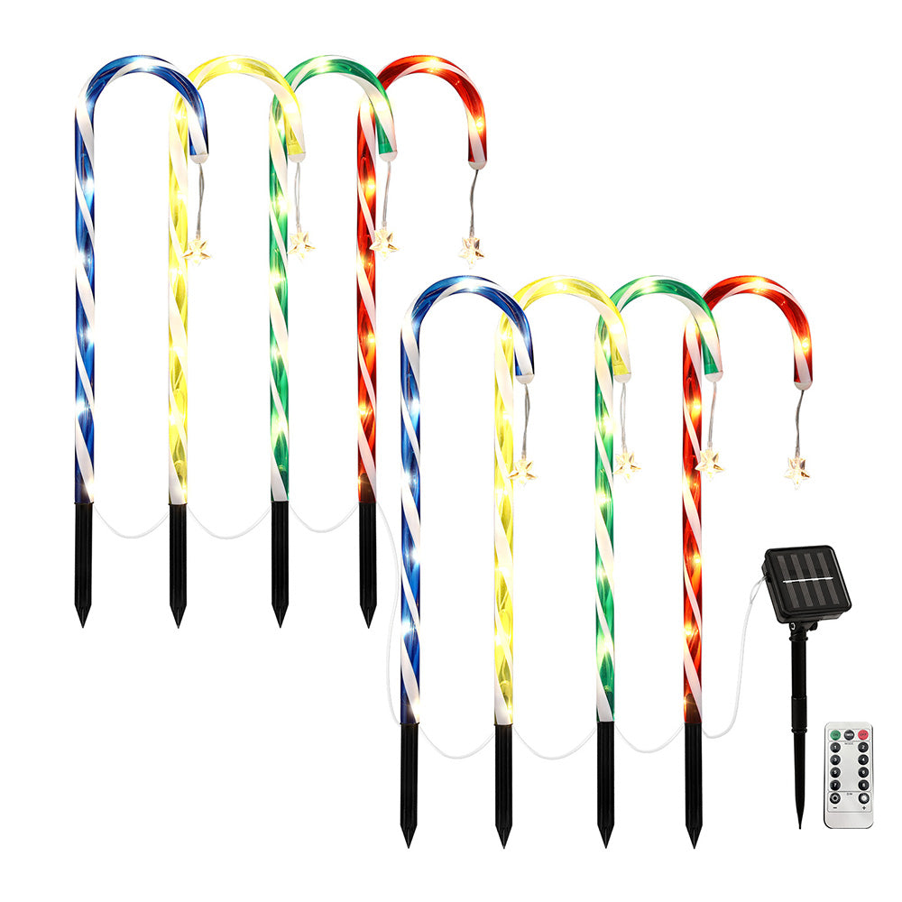 Jingle Jollys 8 PCS Christmas Lights Path Ground Light Garden