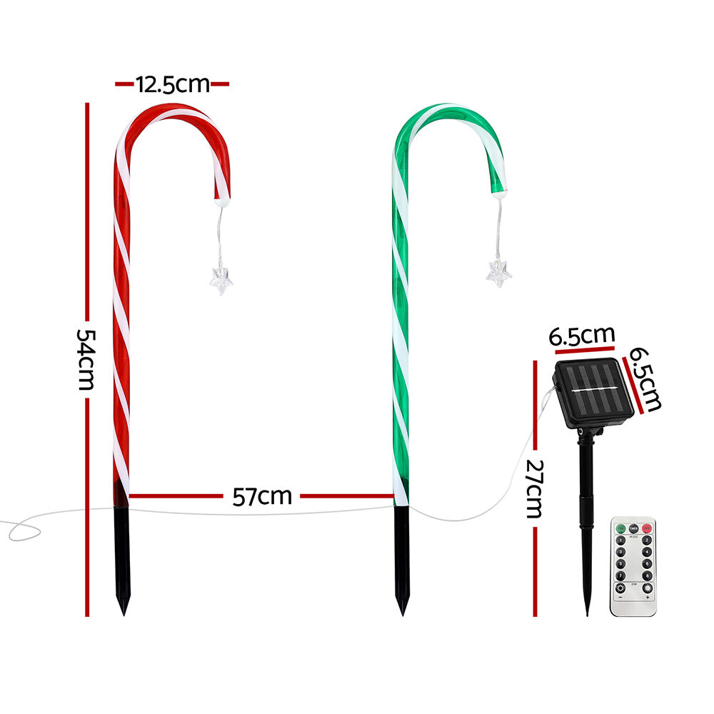 Jingle Jollys 8 PCS Christmas Lights Path Ground Light Garden