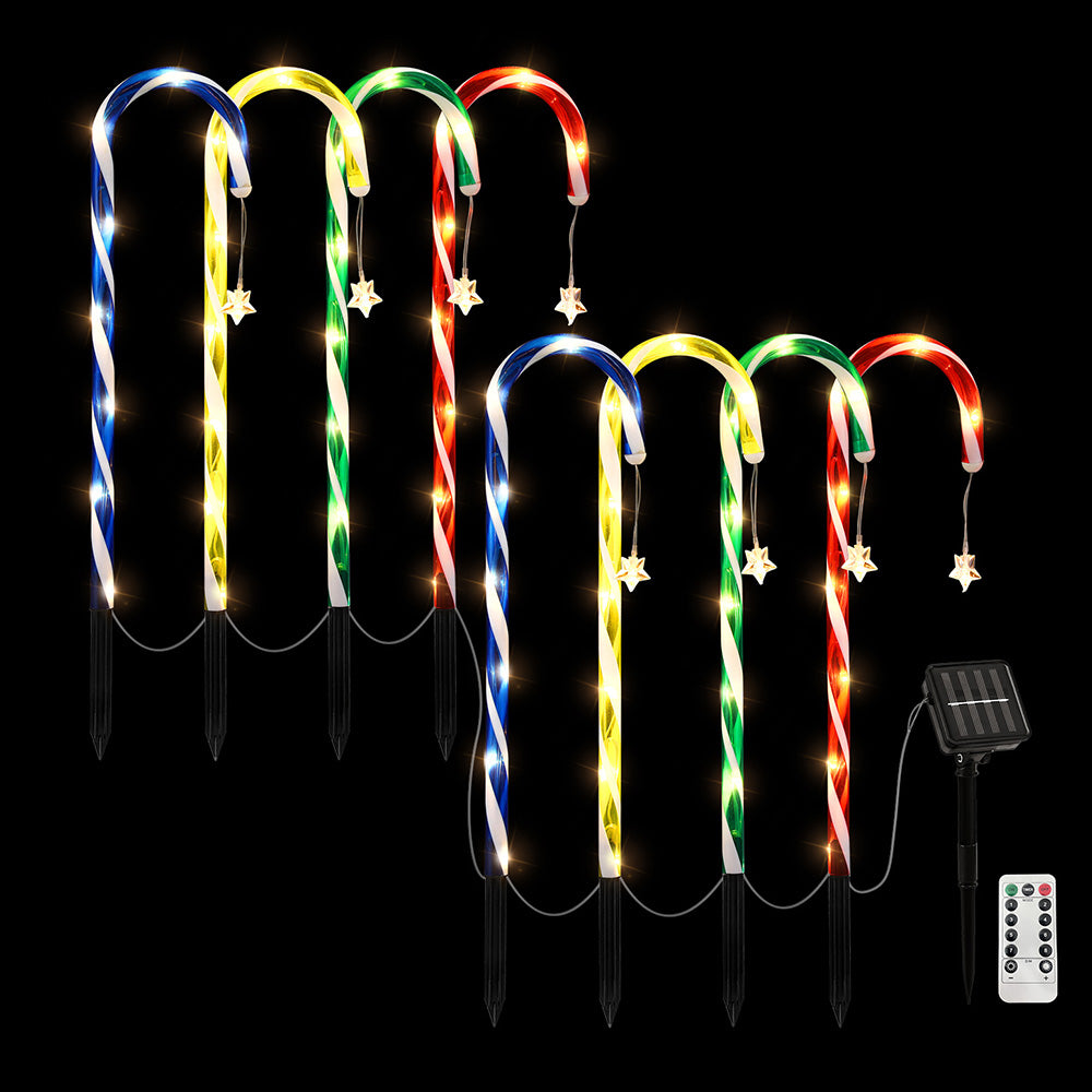 Jingle Jollys 8 PCS Christmas Lights Path Ground Light Garden