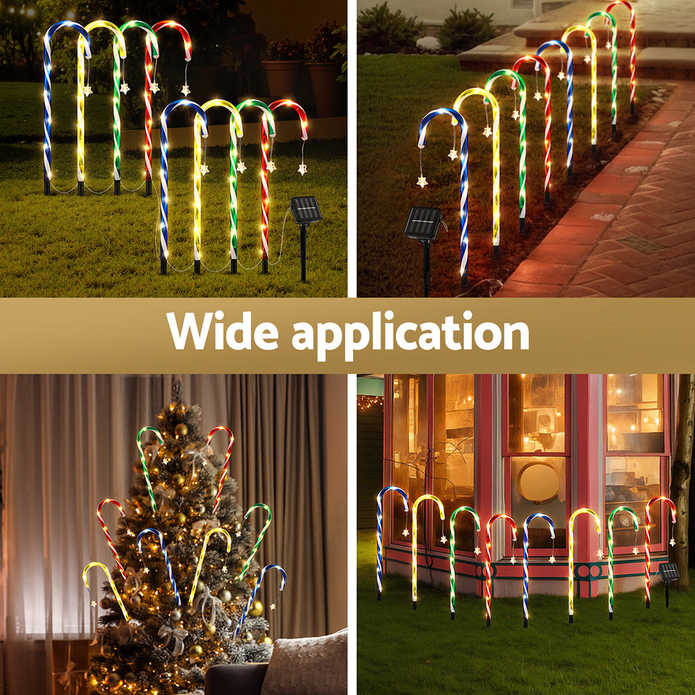 Jingle Jollys 8 PCS Christmas Lights Path Ground Light Garden