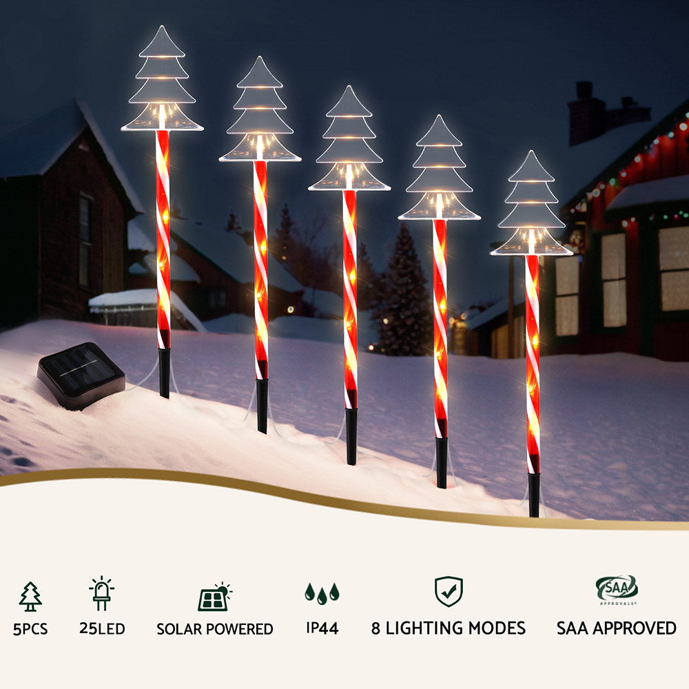 Jingle Jollys 5 PCS Christmas Lights Path Ground Light Garden