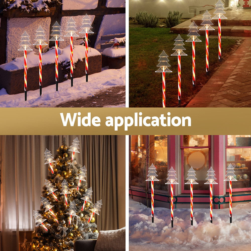 Jingle Jollys 5 PCS Christmas Lights Path Ground Light Garden
