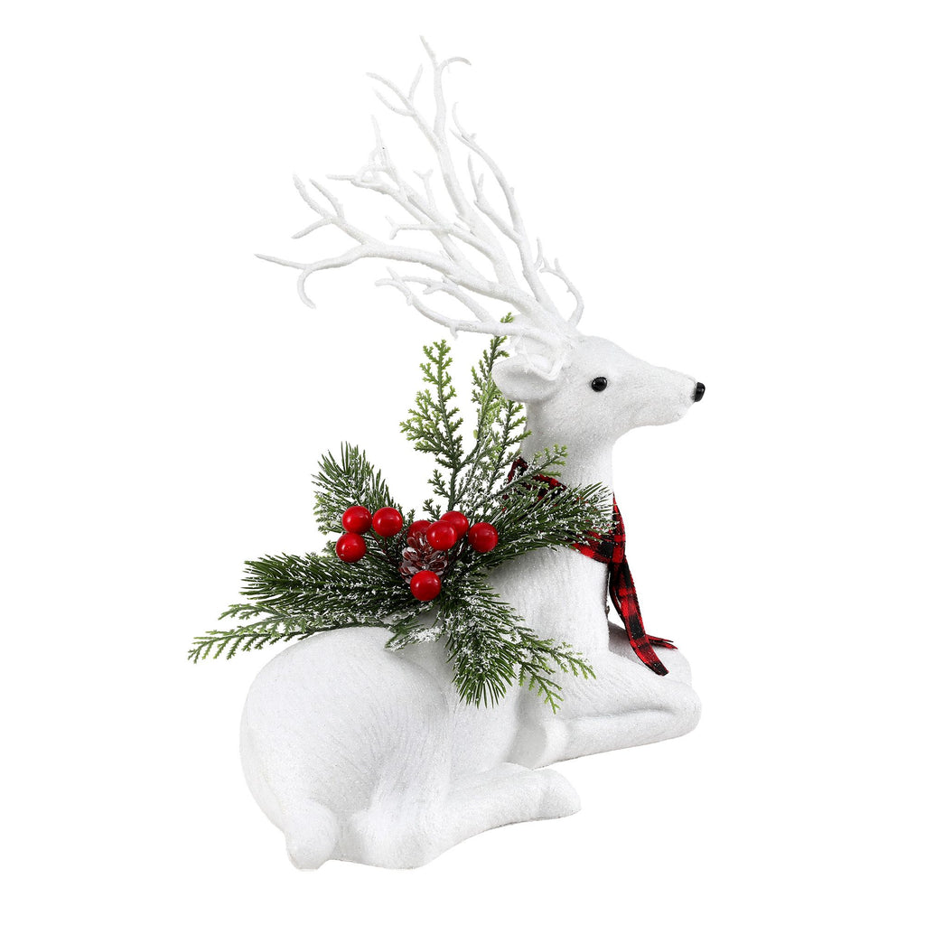 Jingle Jollys Christmas Reindeer 32cm Glitter Deer Ornaments Party
