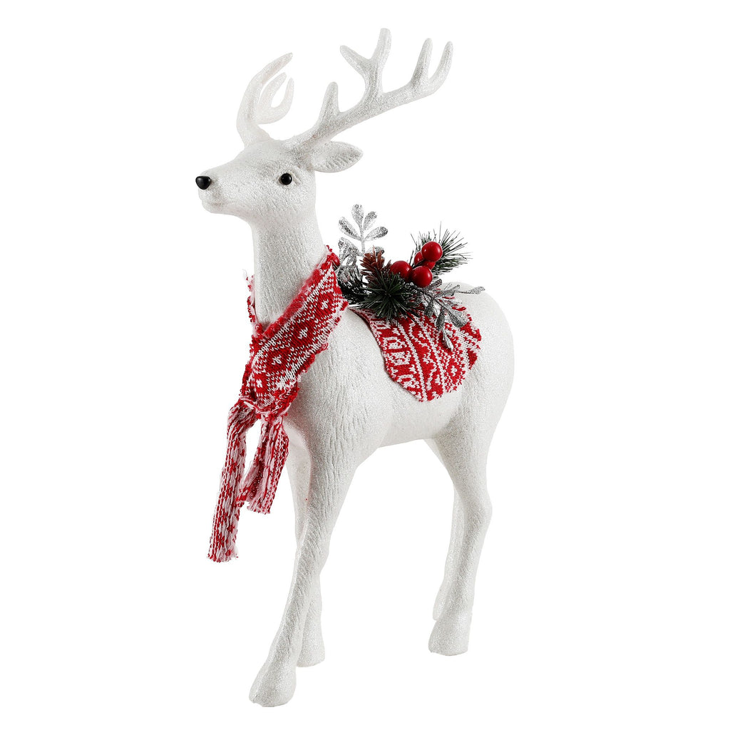 Jingle Jollys Christmas Reindeer 45cm Glitter Deer Ornaments Party