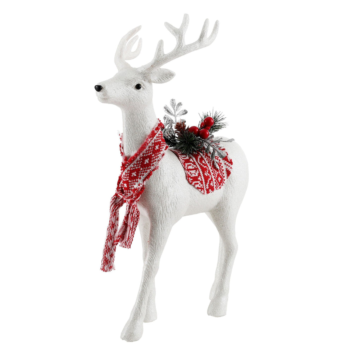 Jingle Jollys Christmas Reindeer 45cm Glitter Deer Ornaments Party