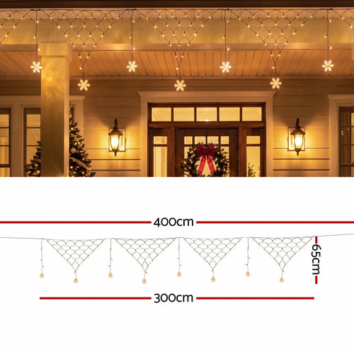 Jingle Jollys Solar Fairy Lights, Warm White, 4 m, lit up in the dark, photo 2 of 8