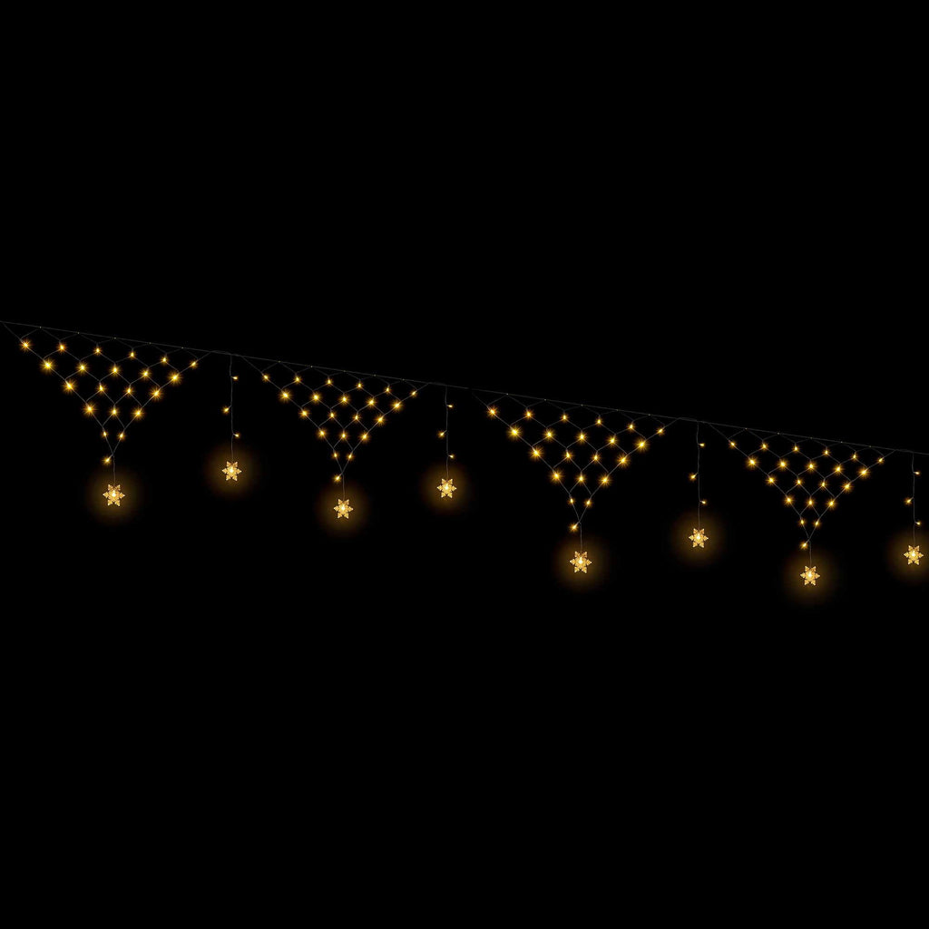 Jingle Jollys Christmas Lights Solar Fairy Lights Warm White Christmas Decorations 4m