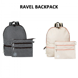 ATFIRST Preppy Backpack with Pouch, 32 x 12 x 40 cm