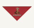 Abyssinian personalised Christmas pet bandana, tie-on style