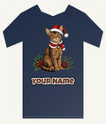Abyssinian Christmas Personalised Kids Tee and Baby Bodysuit