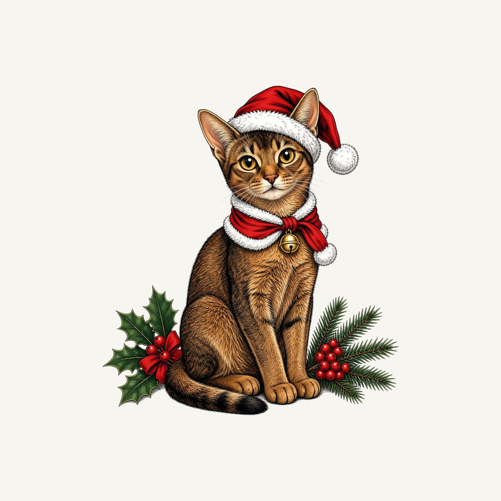 Abyssinian Christmas Personalised Kids Tee and Baby Bodysuit