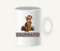 Abyssinian Christmas Personalised Christmas Mug