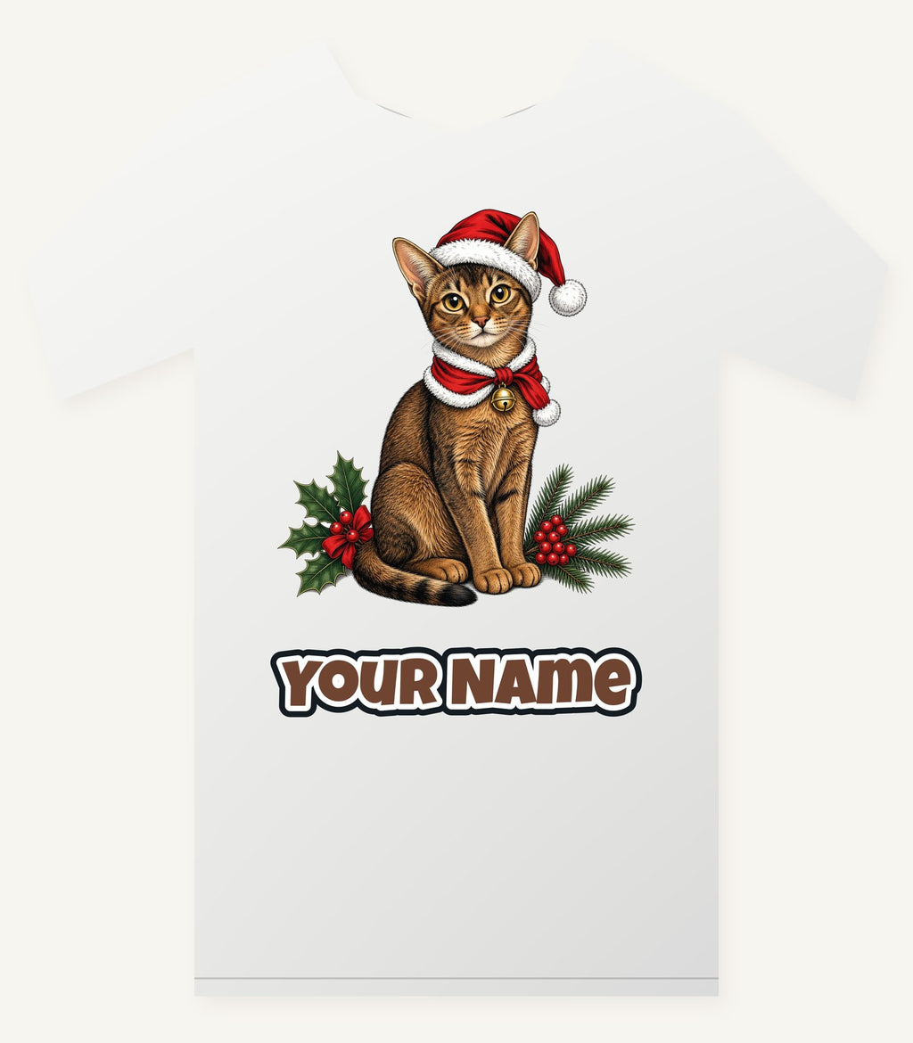 Abyssinian Christmas Personalised Christmas T-Shirt and Hoodie