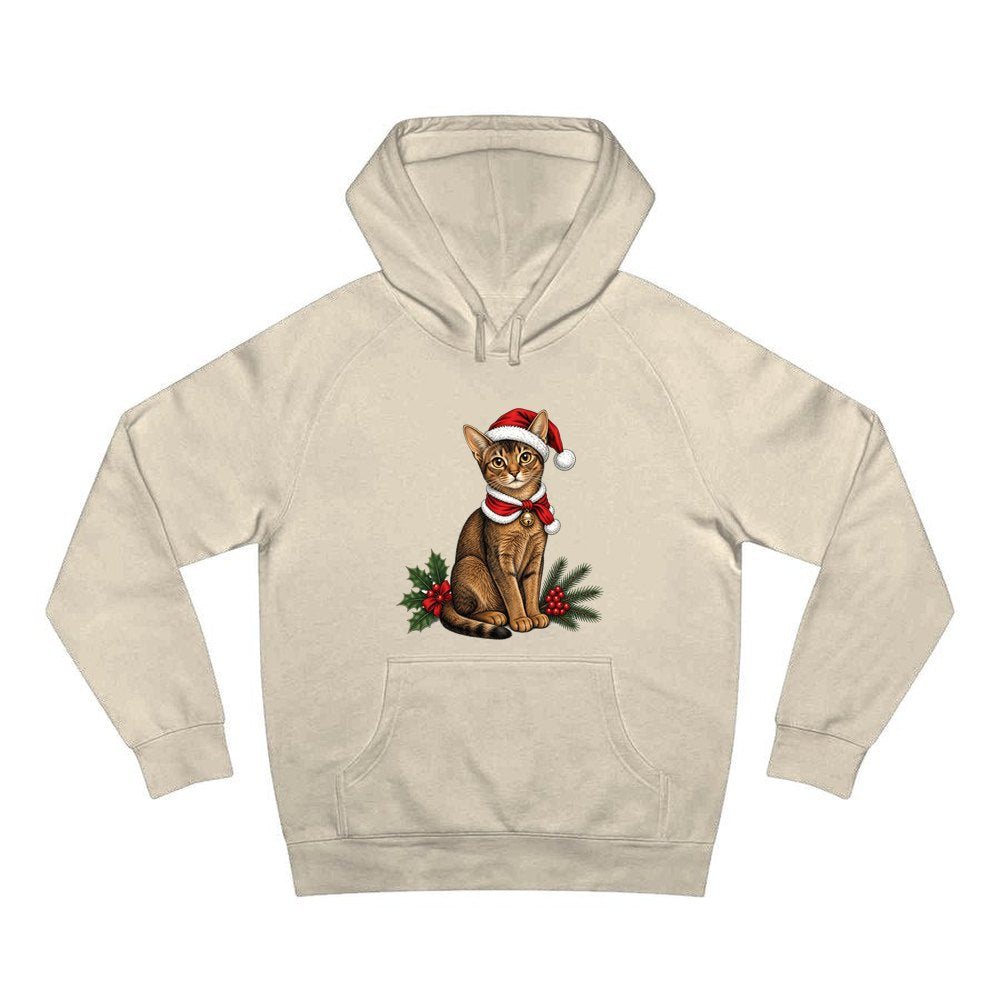 Abyssinian personalised Christmas hoodie in sand