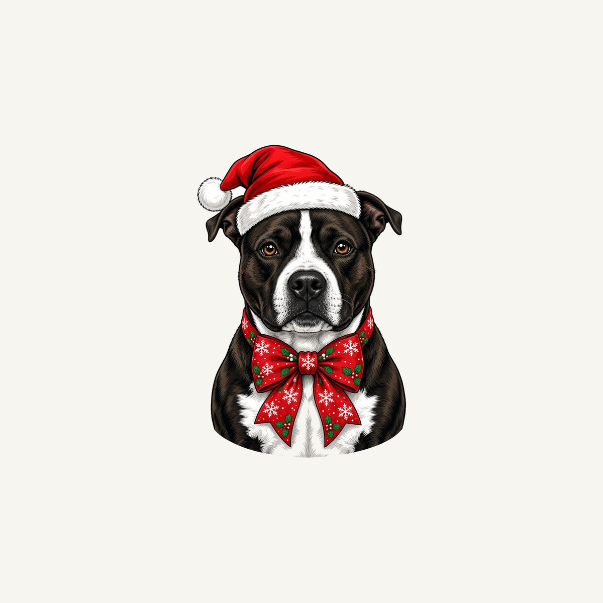 American Staffy Christmas Personalised Christmas Mug