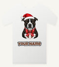 American Staffy Christmas Personalised Christmas T-Shirt and Hoodie