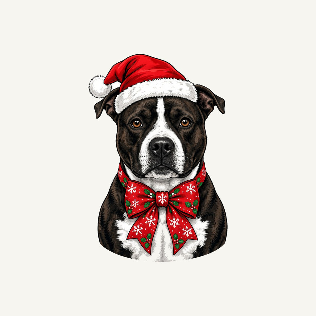American Staffy Christmas Personalised Santa Sack