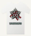 Antler Star With Ribbon Personalised Christmas T-Shirt and Hoodie