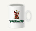 Art Deco Christmas Angel Personalised Christmas Mug