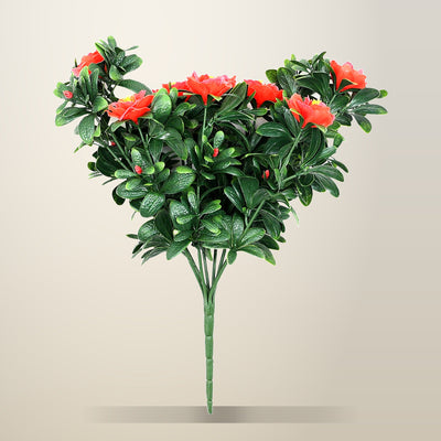 Artificial Red Hanging Rose Stem, UV Resistant