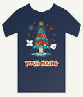 Atomic Mid Century Tree Personalised Kids and Baby Christmas Tee
