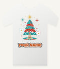 Atomic Mid Century Tree Personalised Christmas T-Shirt and Hoodie