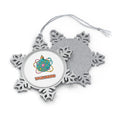 Atomic Orbit Bauble Personalised Pewter Christmas Ornament