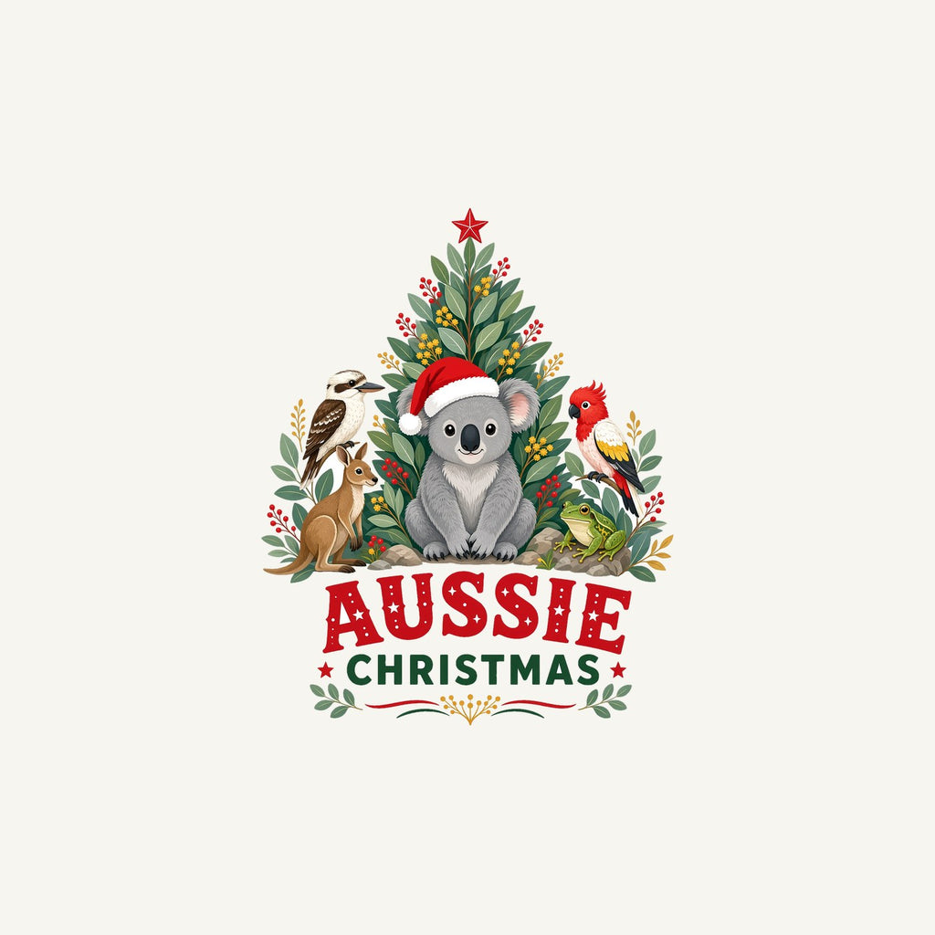 Aussie Animals Christmas Tree Personalised Christmas Mug
