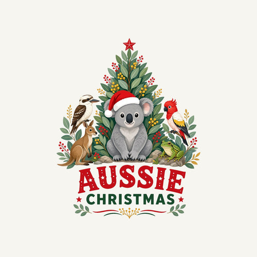 Aussie Animals Christmas Tree Personalised Santa Sack